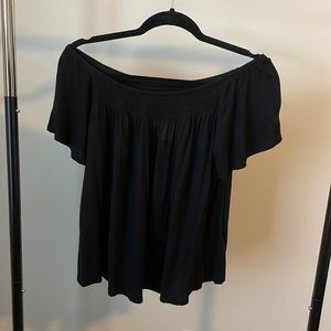 Black Off The Shoulder Top